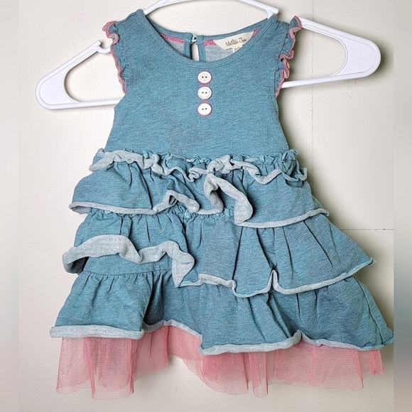 Infant Girl's Matilda Jane Tiered Tulle Ruffle Dress, Size 12/18 Months - Picture 1 of 4
